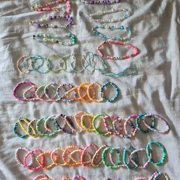 Clay beads bracelets