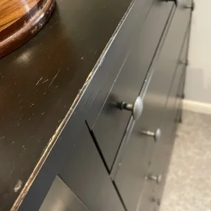 Ikea Hemnes chest of 6 drawers in black brown - Image 4