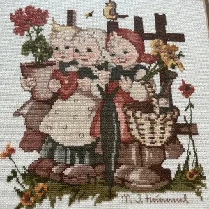Framed Hummel Cross-Stitch - Image 3