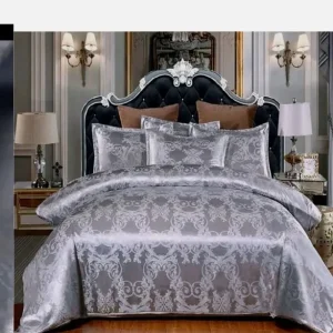 New - lux Satin Jacquard Double Duvet 3 Piece - Image 2