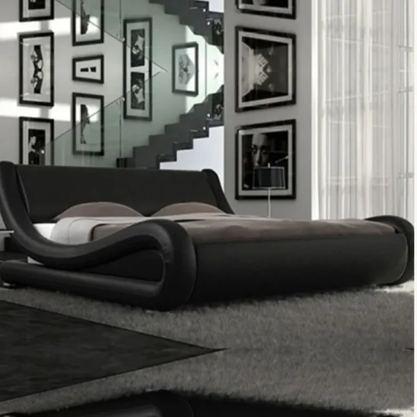 Simple & stylish king size bed with mattress