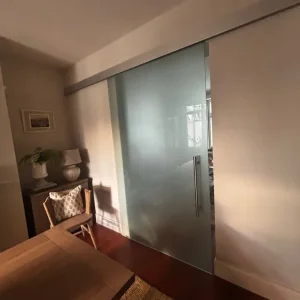 Opaque Glass Sliding Door