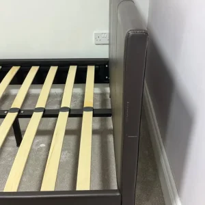 Brown Faux Leather Small Double (3/4) bed - Image 5