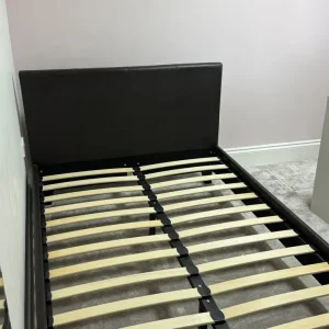 Brown Faux Leather Small Double (3/4) bed - Image 7