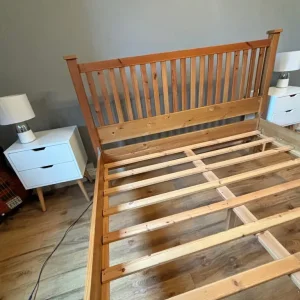 Wooden Double Bed Frame - Image 4