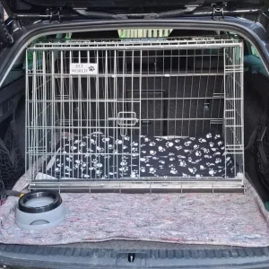 PET WORLD 36" Sloped Transport Crate – Car Dog Cage Carrier for Estate/Hatchback - Image 2