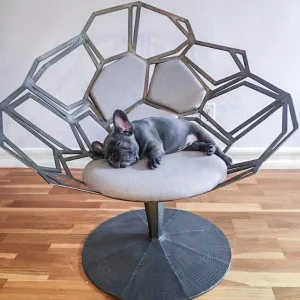 CB2 mosaico statement chair (used - like new)