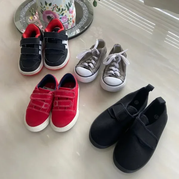 4 Pair Of Boys Trainers - (Includes CONVERSE & ADIDAS)