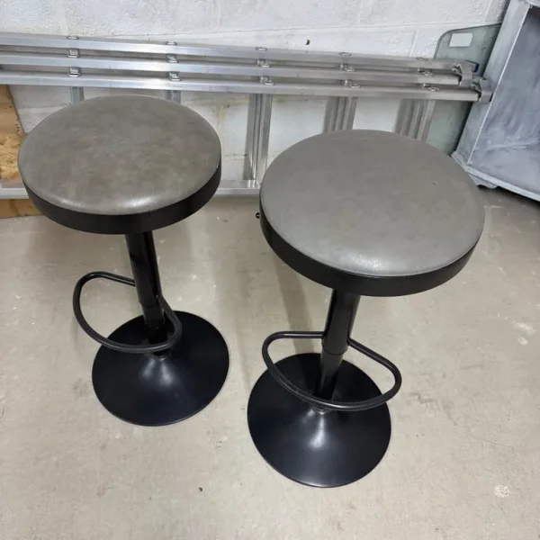 2 Grey Bar stools