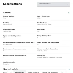 Bosch Series 2 KGN27NWEAG 50/50 Split, No Frost, 55cm Wide Fridge Freezer - White - Image 7