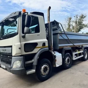 2018 18 DAF CF 450 E6 8X4 Thompsons Steel tipper, sheet, air tail-gate, weigher - Image 3