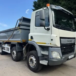 2018 18 DAF CF 450 E6 8X4 Thompsons Steel tipper, sheet, air tail-gate, weigher