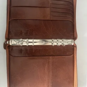 A5 Lockwood Brown leather Filofax plus extras - Image 3
