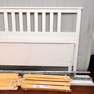 Double Bed from Ikea with Free Mattress - Image 6