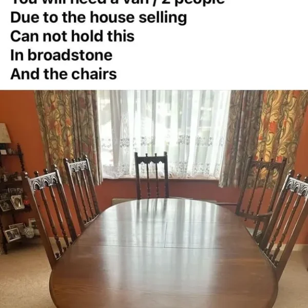 Ercol extending table and chairs