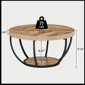 New & boxed Rustic coffee table - Image 3