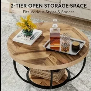 New & boxed Rustic coffee table - Image 5