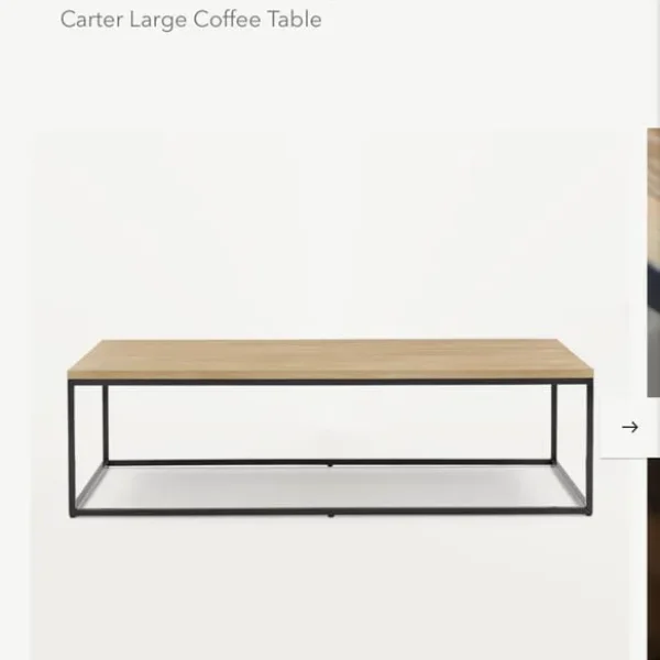 Extra Large Wooden Coffee Table by Neptune