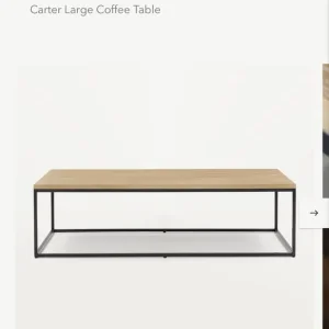 Extra Large Wooden Coffee Table by Neptune