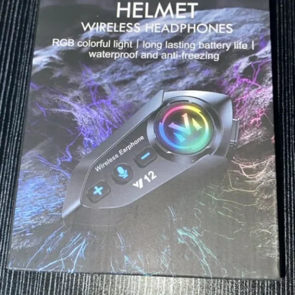 Y12 Motorcycle Helmet Bluetooth Headset – Waterproof, Noise Reduction, Long Battery Life