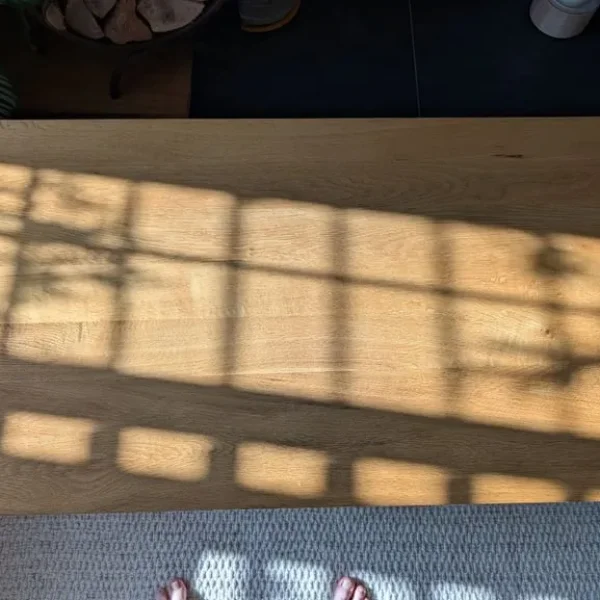 Solid oak coffee table