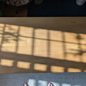 Solid oak coffee table