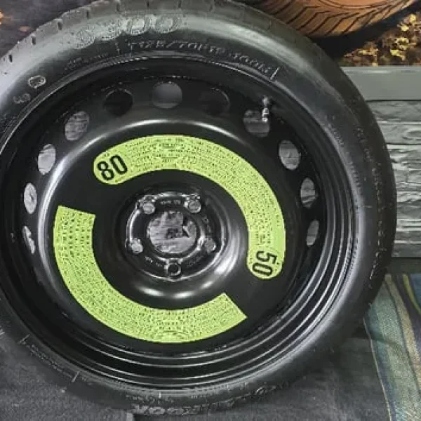 Audi VW Skoda Seat Space Saver Spare Genuine 19 Wheel & Tyre T 125 70 19 HANKOOK
