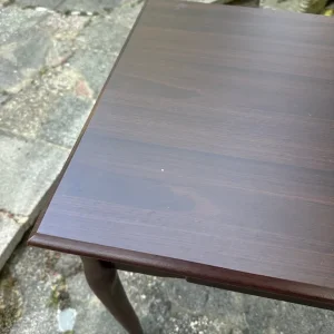 Vintage brown desk vanity table with drawer - Image 4