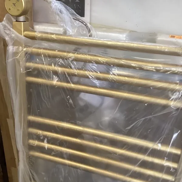 Brushed gold radiator