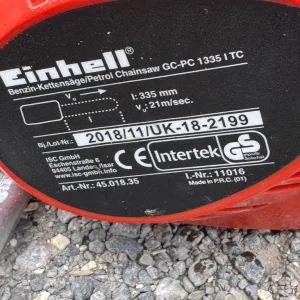 2017 Einhell petrol chainsaw good working order - Image 6