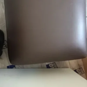 Leather pouffe - Image 2