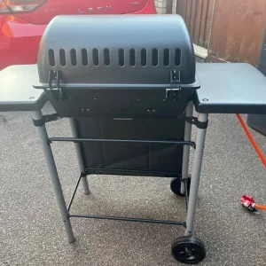 Ready Assembled Outsunny Propane Gas Barbecue Grill 2 Burner Cooking Side Shelves - Image 4