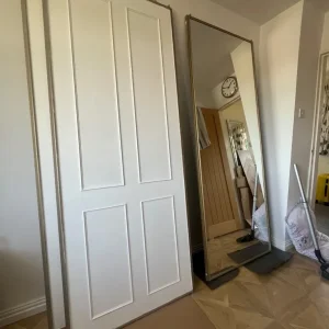 Sliding Wardrobe Doors Set (3 Doors: 1 Mirrored, 2 normal)