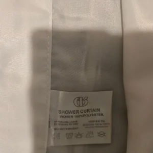 White weighted shower curtains 68"×70" - Image 3