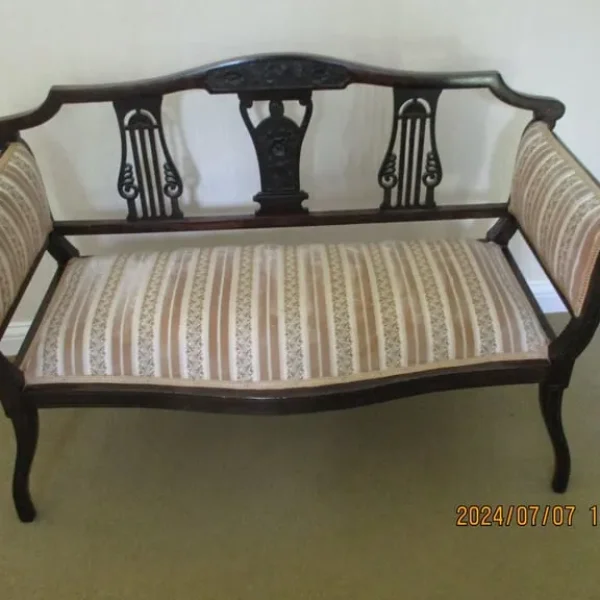 EDWARDIAN, TWO SEATER SOFA