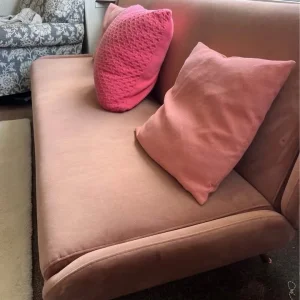 3 seater sofa - baby pick, Crushed velvet - Image 3