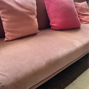 3 seater sofa - baby pick, Crushed velvet - Image 5