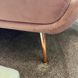 3 seater sofa - baby pick, Crushed velvet - Image 6