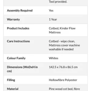 2 in 1 kinder valley Sydney cot bed - Image 5