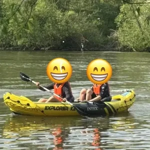 Explorer K2 Yellow 2-Person Inflatable Kayak canoe, paddling, water sports - Image 2