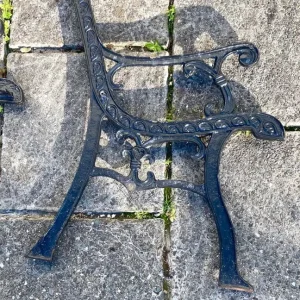CAST IRON GARDEN BENCH SIDES - Image 3