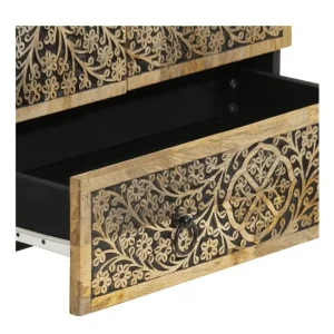 Highboard 60x33x100 cm Solid Wood Mango 358242 - Image 7