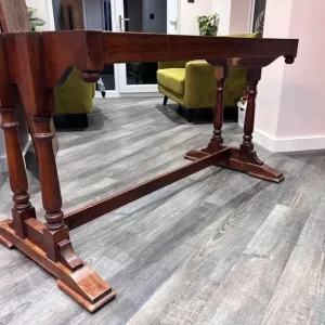 Antique refectory table . Oak - Image 2