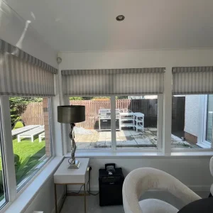 Set of 8 roller blinds for sunroom or individual rooms