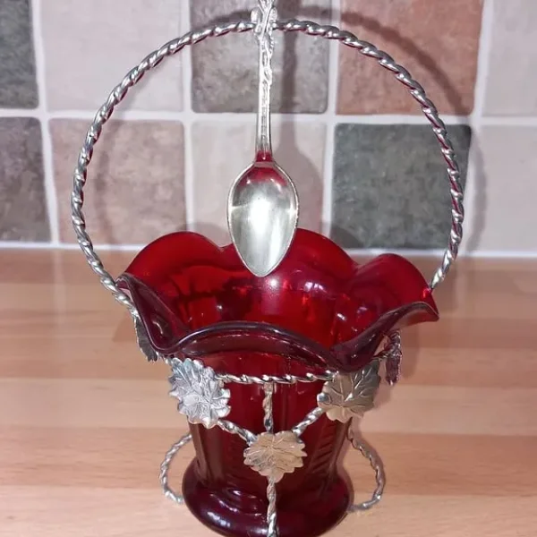 Vintage Cranberry Glass