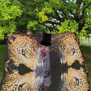 Summer see through outfit, beach shawl, beach towel, thin throw, leopard print, summer outfit idea