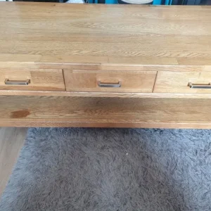 Oak TV unit/coffee table - Image 3