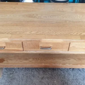 Oak TV unit/coffee table - Image 5