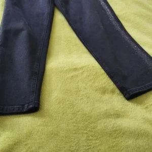 Ladies Mom Glitter Silver Denim Cotton Dress Party Jeans / Trousers RRP £45 Tags Unworn Size 10 - Image 7