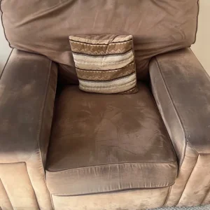 Sofa with armchair and footstool - Image 5